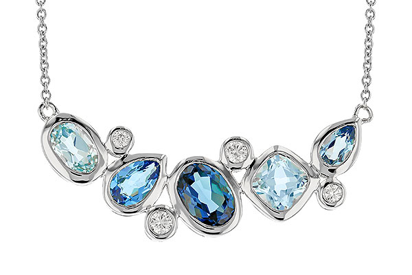 K274-05925: NECK 2.57 BLUE TOPAZ TW 2.72 TGW (18")