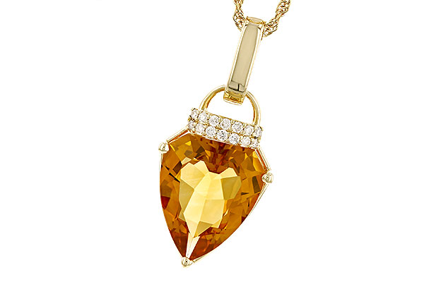 K274-06898: NECKLACE 3.12 CITRINE 3.18 TGW (12x10MM CIT)