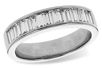 K274-91434: LDS DIA WED RG .70 TW BAGUETTES