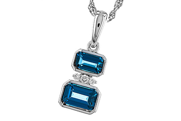 K274-93243: NECK .95 TW LONDON BLUE TOPAZ .98 TGW