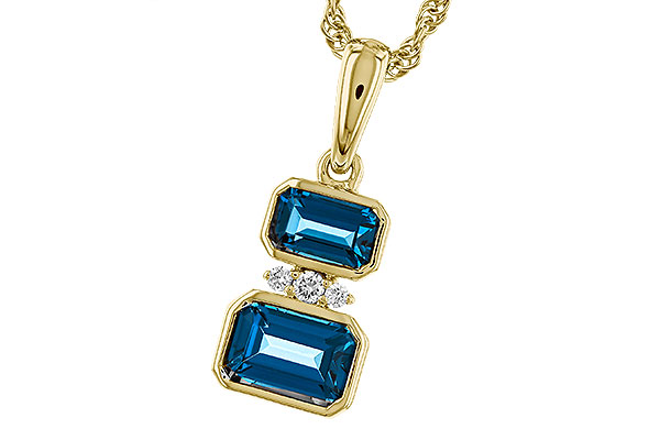 K274-93243: NECK .95 TW LONDON BLUE TOPAZ .98 TGW