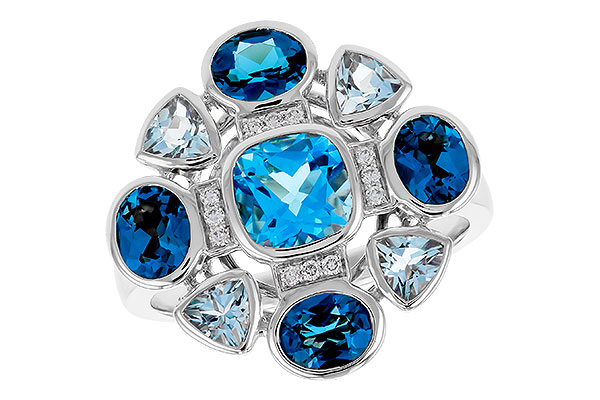 K274-94107: LDS RG 3.19 TW BLUE TOPAZ 3.25 TGW