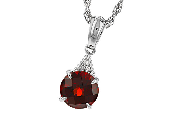 K274-97752: NECK 1.46 GARNET 1.47 TGW (7MM RD)