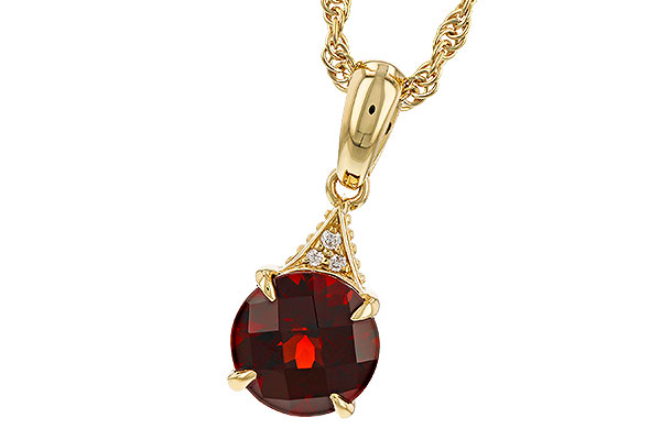 K274-97752: NECK 1.46 GARNET 1.47 TGW (7MM RD)