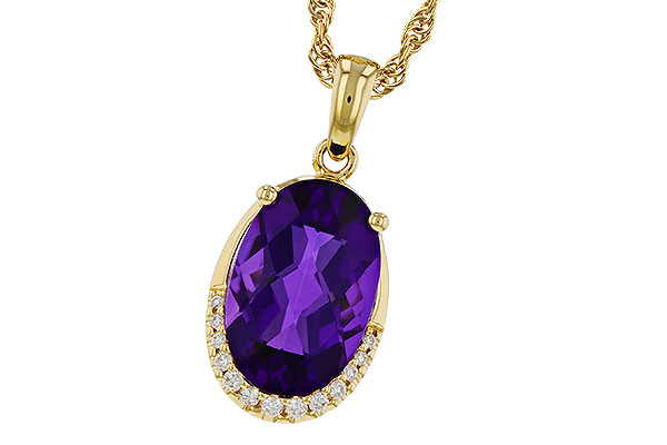 K274-99552: NECKLACE 2.70 AMETHYST 2.76 TGW (12x8MM OV)