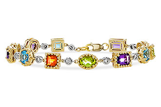 K274-99589: BRACELET 4.63 SEMI-PREC (AMY,BT,CIT,PER) 5.05 TGW