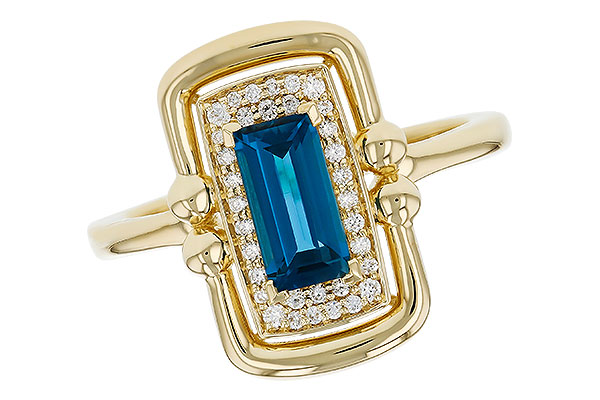K275-82316: LDS RG .84 LONDON BLUE TOPAZ .96 TGW (8x4MM LBT)
