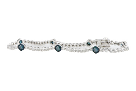 L188-55961: BRACELET .93 BLUE DIAS 1.62 TW