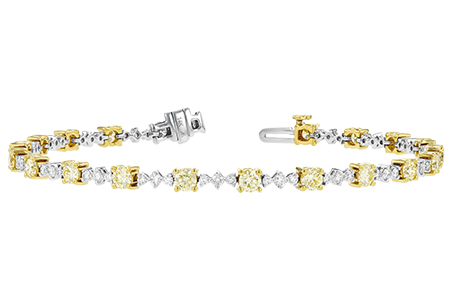 L188-60543: BRACELET 2.80 YELLOW DIA 4.01 TW