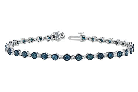 L188-63189: BRACELET 2.35 BLUE DIA 3.17 TW
