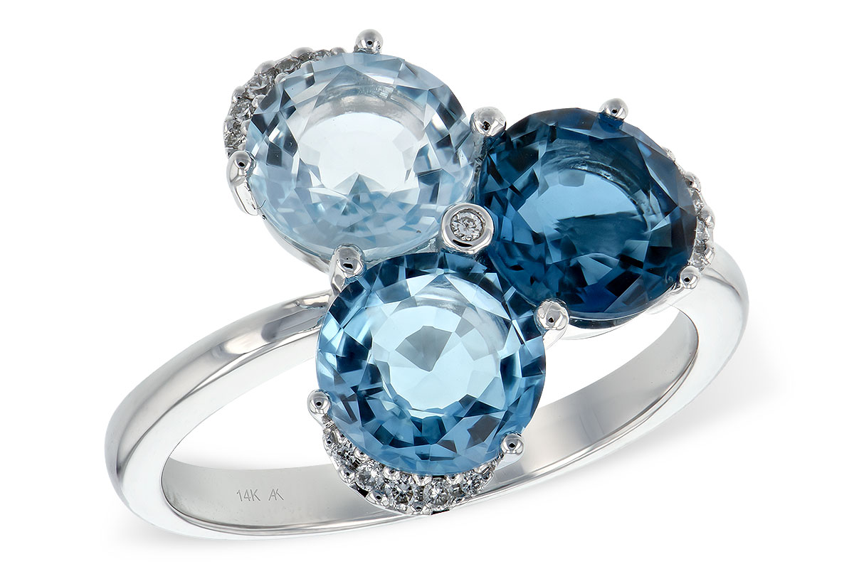 L189-46907: LDS RG 4.02 BLUE TOPAZ 4.07 TGW