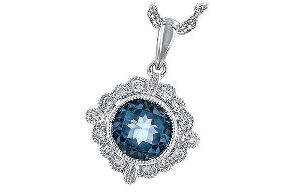 L189-48689: NECK .98 BLUE TOPAZ 1.10 TGW