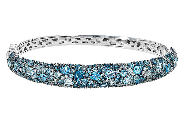 L190-39607: BANGLE 7.60 BLUE TOPAZ 7.85 TGW