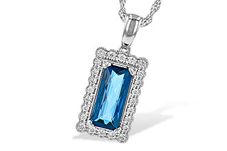 L190-44107: NECK 1.55 LONDON BLUE TOPAZ 1.70 TGW