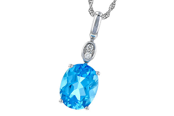 L190-44180: NECK 2.84 BLUE TOPAZ 2.87 TGW (10x8MM BT)