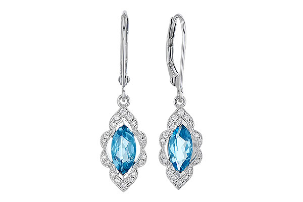 L273-16907: EARR 1.02 TW BLUE TOPAZ 1.17 TGW