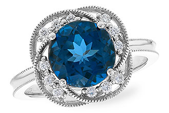 L274-03261: LDS RG 2.90 LONDON BLUE TOPAZ 3.05 TGW (9MM LBT)