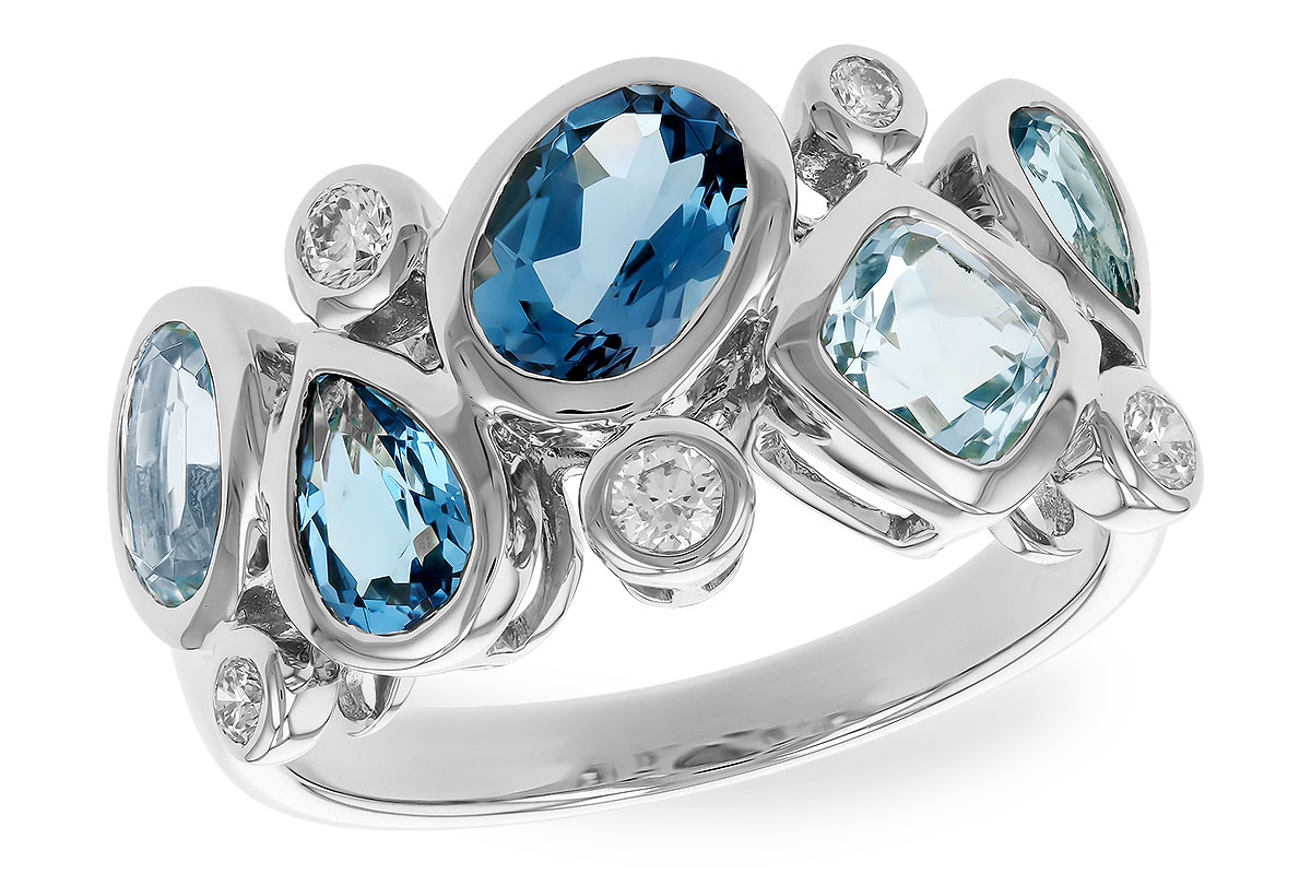 L274-05916: LDS RG 2.57 BLUE TOPAZ TW 2.75 TGW