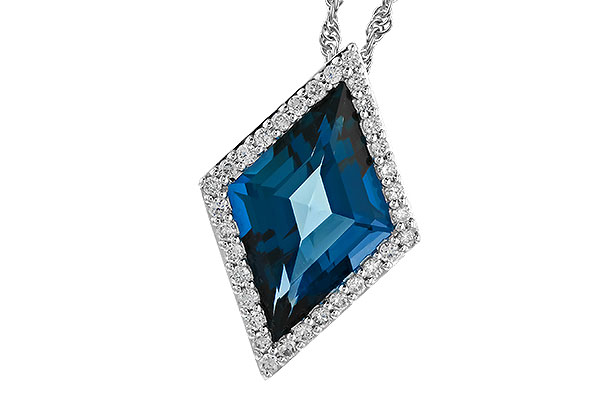 L274-06889: NECK 3.04 LONDON BLUE TOPAZ 3.20 TGW