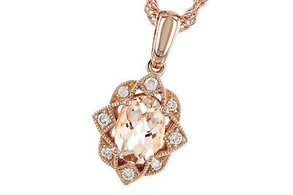 L274-06907: NECK .62 MORGANITE .70 TGW (7x5MM MORG)