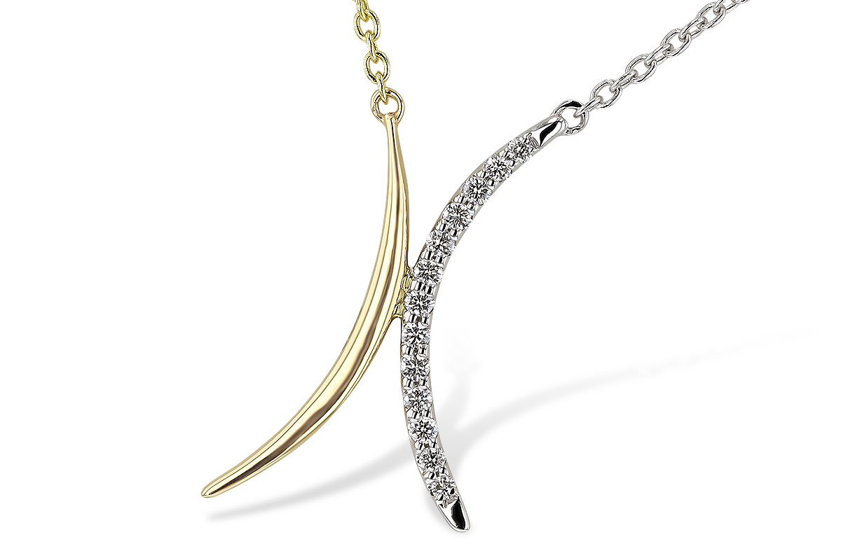 L274-91398: NECKLACE .14 TW (18")