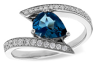 L274-92307: LDS RG 1.04 LONDON BLUE TOPAZ 1.28 TGW (8x6MM)