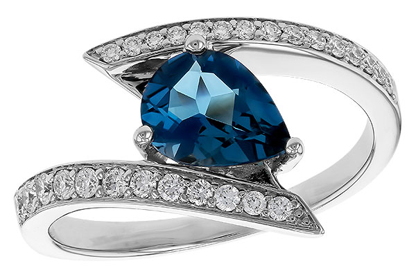 L274-92307: LDS RG 1.04 LONDON BLUE TOPAZ 1.28 TGW (8x6MM)