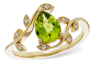 L274-93252: LDS RG 1.16 PERIDOT 1.22 TGW (8x6MM PER)