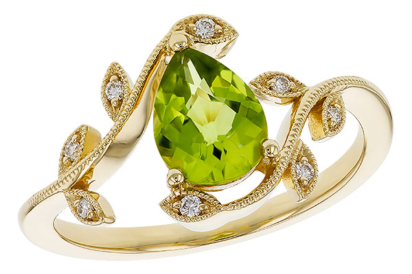 L274-93252: LDS RG 1.16 PERIDOT 1.22 TGW (8x6MM PER)