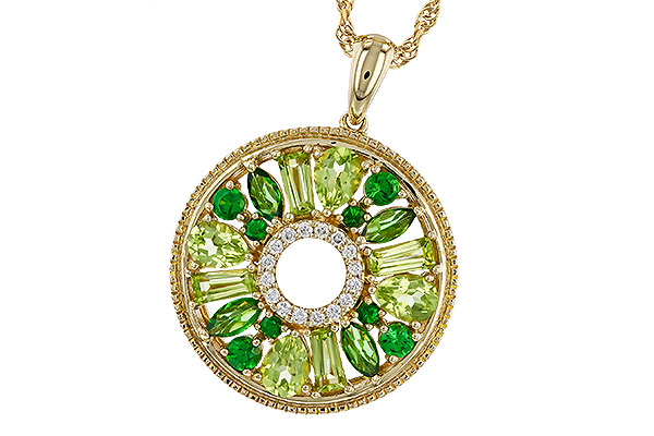 L274-95043: NECKLACE 1.47 SEMI-PREC (PER & GR.GT) 1.52 TGW
