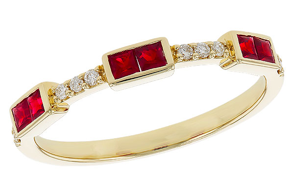 L274-95916: LDS WED RG .34 RUBY .41 TGW