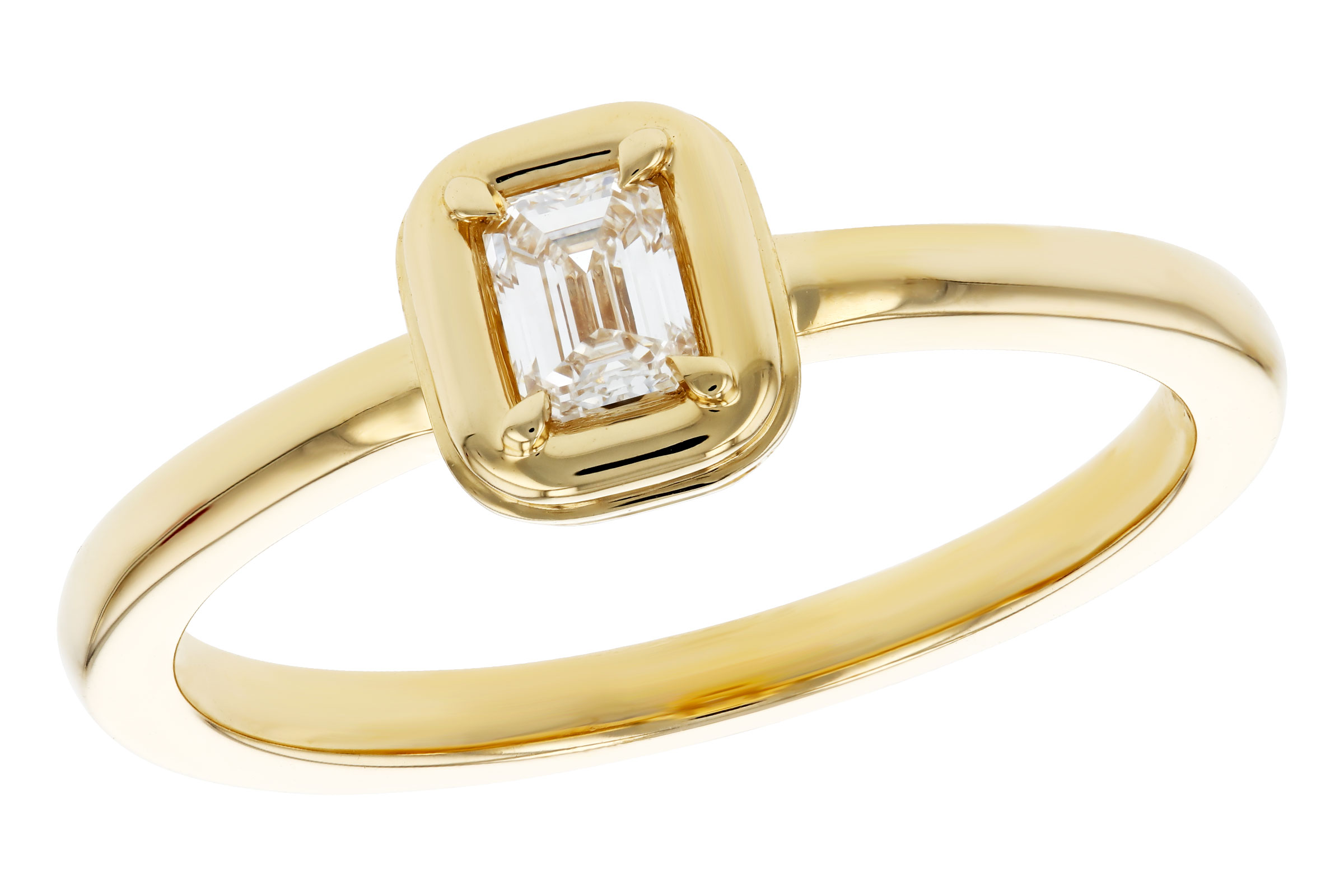 L275-84180: LDS DIA RG .24 EMERALD CUT DIA