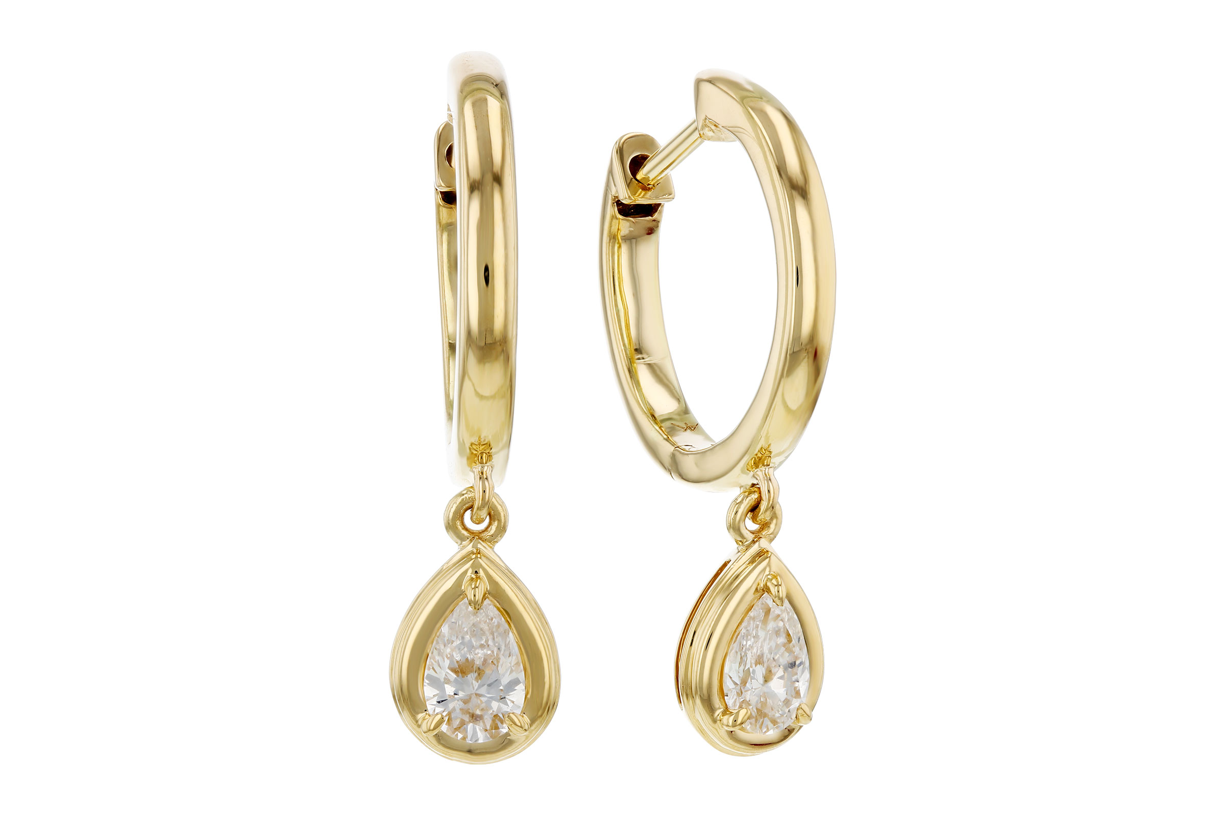 L275-85016: EARRINGS .42 TW PEAR SHAPE DIAS