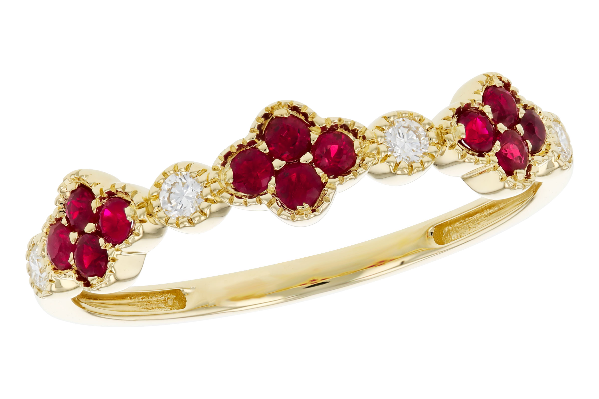 L275-85025: LDS WED RG .22 TW RUBY .30 TGW