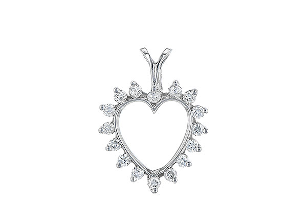 M006-75989: HEART PENDANT .23 TW