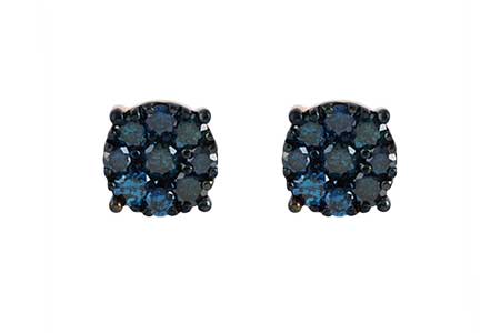 M186-81443: EARR .73 BLUE DIA TW