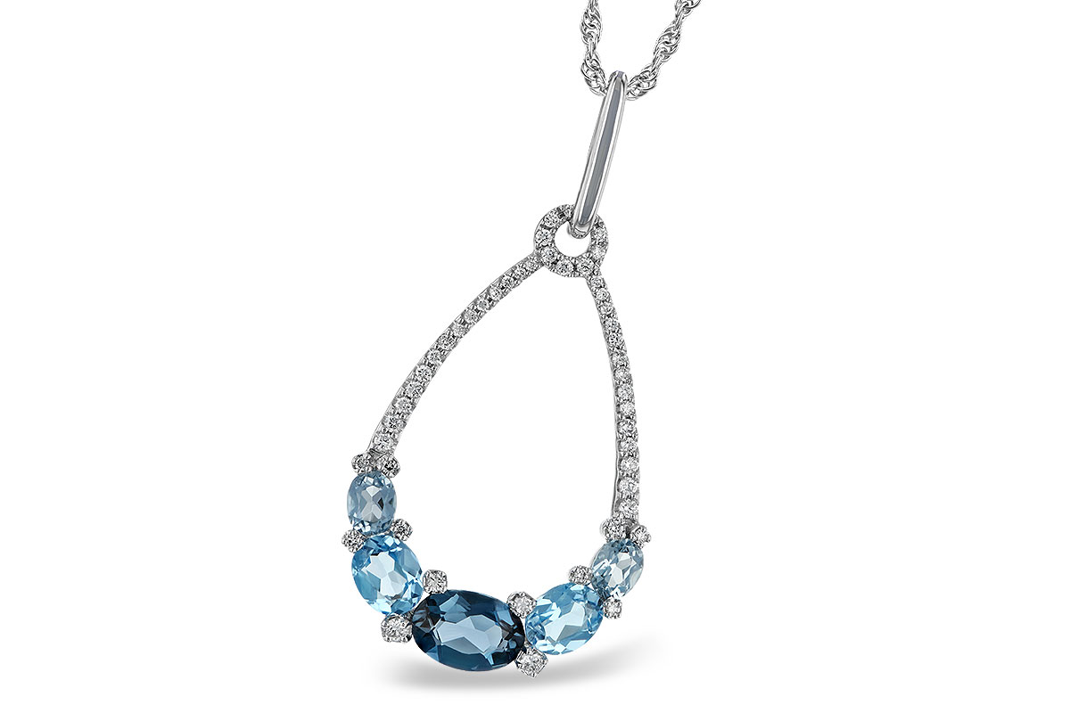 M187-67770: NECK 1.76 BLUE TOPAZ 1.96 TGW