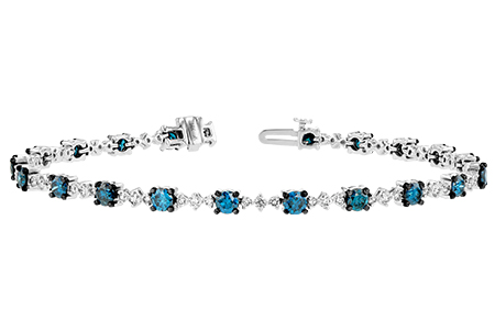 M188-60489: BRACELET 3.00 BLUE DIA 4.05 TW