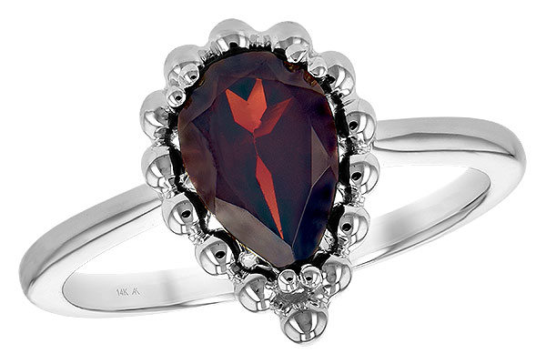 M189-49625: LDS GARNET RING 1.38 CT