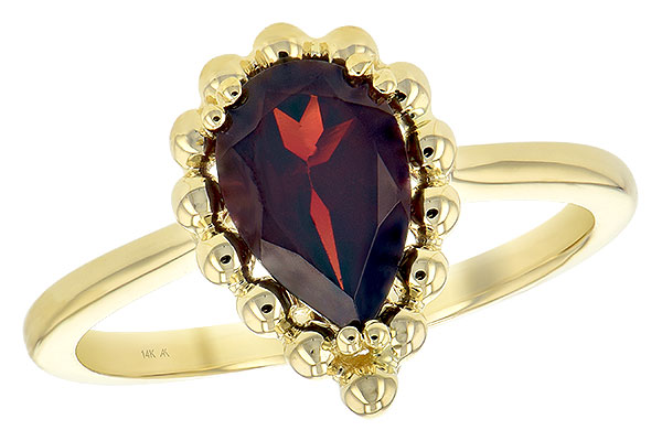 M189-49625: LDS GARNET RING 1.38 CT