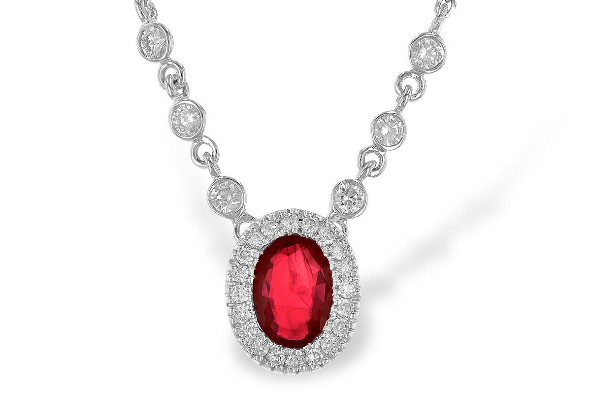 M190-43198: NECK .70 RUBY .94 TGW (17")