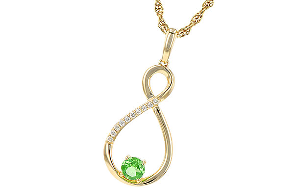 M190-44152: NECK .25 GREEN GARNET .30 TGW