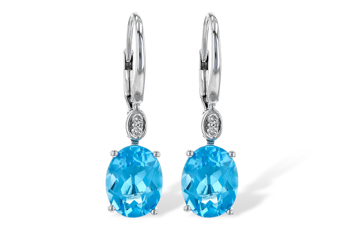 M190-45007: EARR 3.70 TW BLUE TOPAZ 3.75 TGW (9x7MM BT)