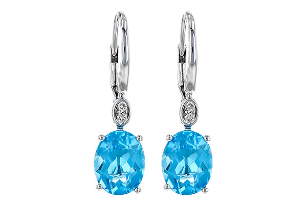 M190-45007: EARR 3.70 TW BLUE TOPAZ 3.75 TGW (9x7MM BT)