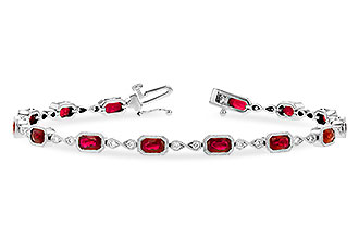 M273-12352: BRACELET 4.50 RUBY 4.82 TGW