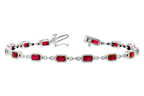 M273-12352: BRACELET 4.50 RUBY 4.82 TGW