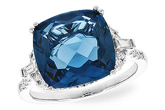 M274-04170: LDS RG 9.00 LONDON BLUE TOPAZ 9.25 TGW (12MM LBT)