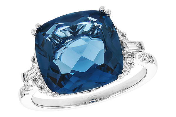 M274-04170: LDS RG 9.00 LONDON BLUE TOPAZ 9.25 TGW (12MM LBT)