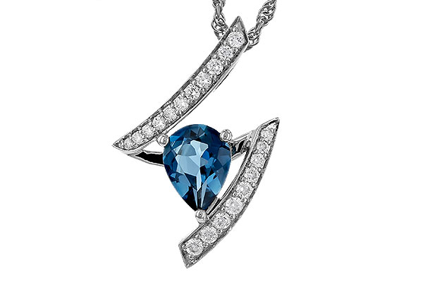 M274-92307: NECK 1.04 LONDON BLUE TOPAZ 1.23 TGW (8x6MM)