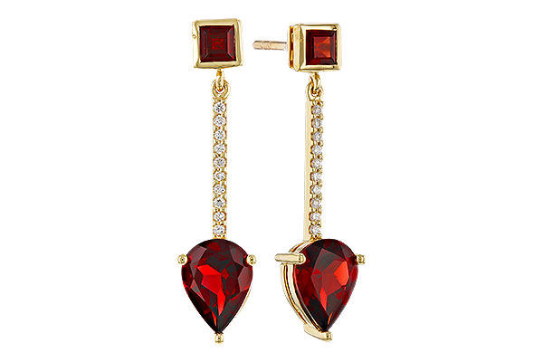 M274-93198: EARRINGS 2.70 TW GARNET 2.77 TGW
